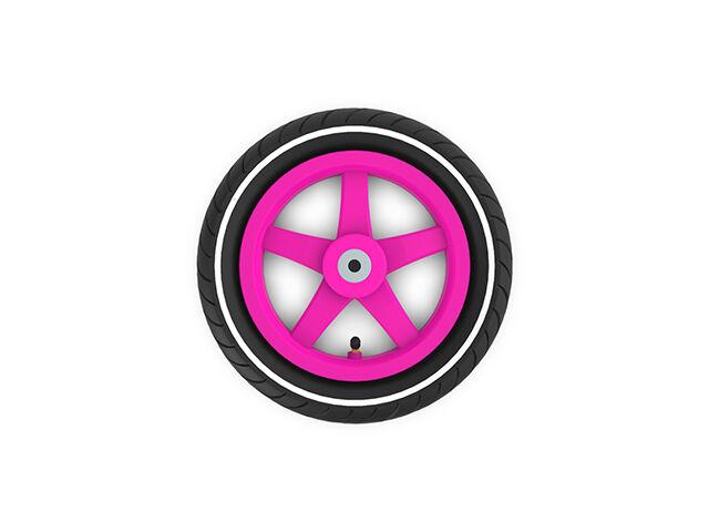 Wheel pink 12.5x2.25-8 slick (white striping)