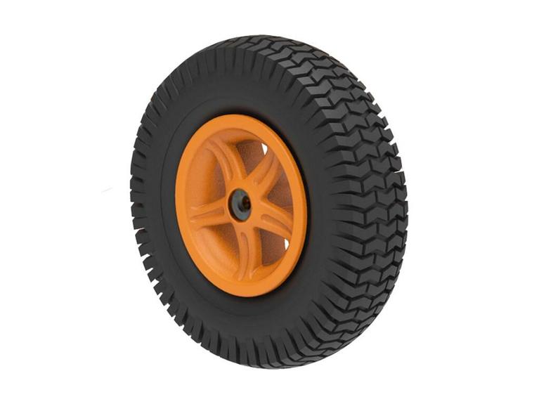 Wheel 5-spoke orange 4.80/400-8 block