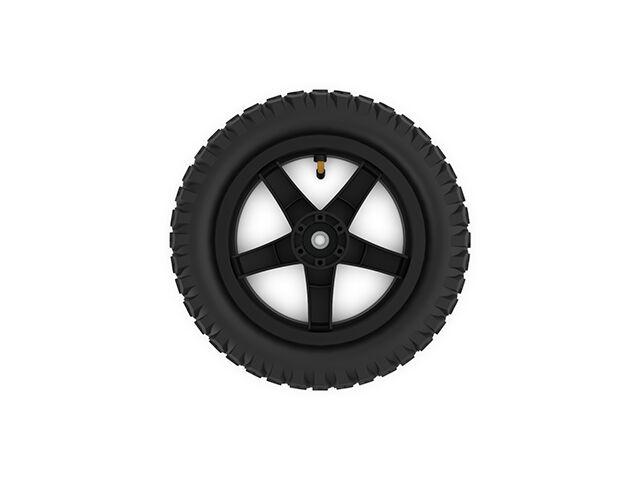 Wheel black 12.5x2.25-8 all terrain, traction