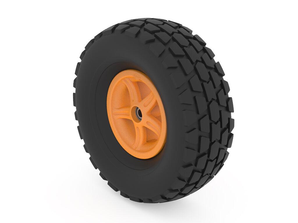 Wheel 5-spoke orange 460/165-8 all terrain