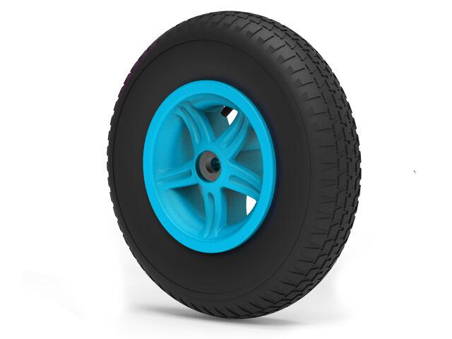 Wheel 5-spoke blue 4.80/400-8 uni