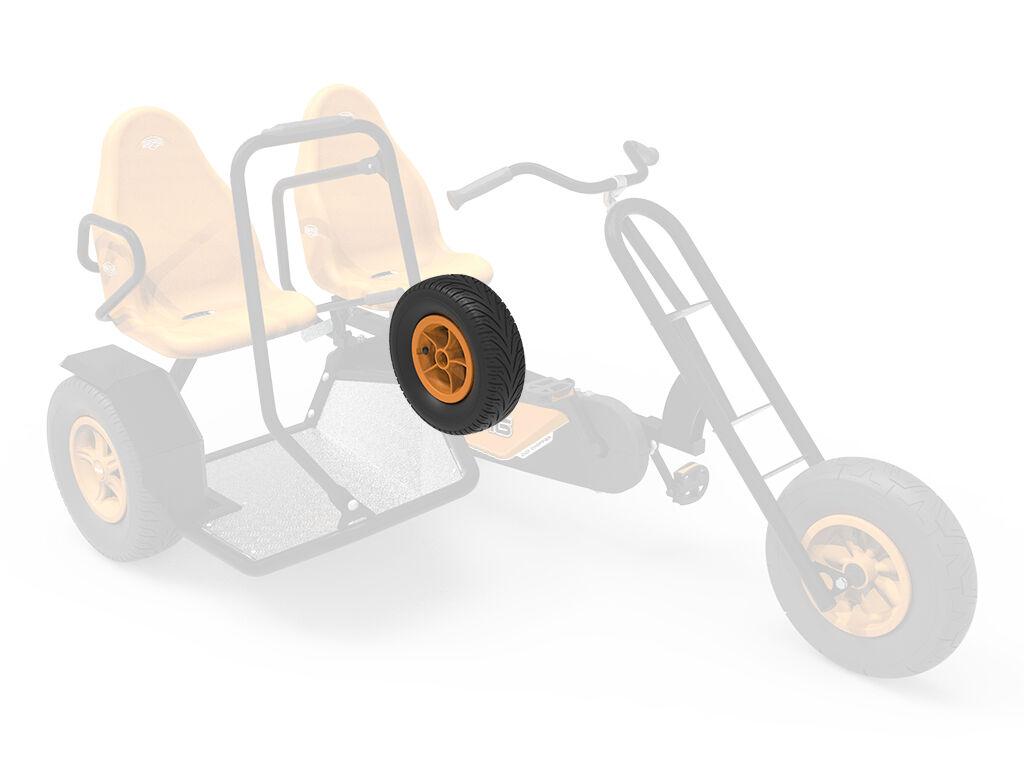 Wheel 5-spoke orange 400/140-8 slick left