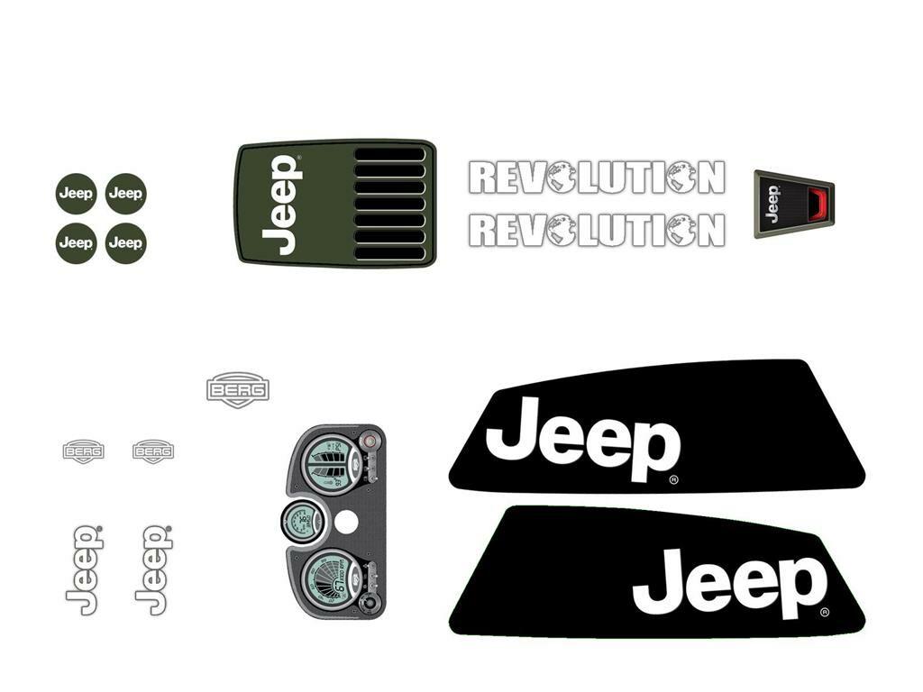XL Rahmen - Aufkleber-Set  Jeep® Revolution